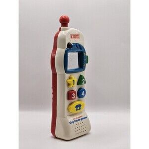VTech Little Smart Tiny Touch Phone Vintage 90s Toddler Learning Toy Tested...